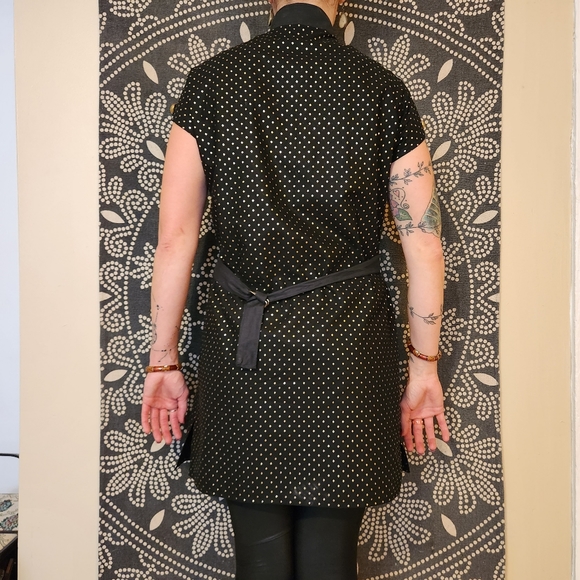 🪞 Handmade Black & Gold Apron Dress – One of a Kind ♣️ - Picture 6 of 10